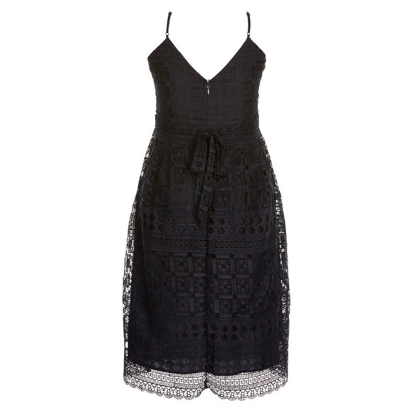 City Chic Sublime Plus Crocheted Lace Fit & Flare Dress - Picture 4 of 5